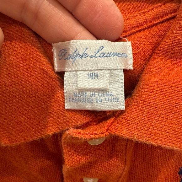 Ralph Lauren Kids Polo in Vibrant Orange - Picture 3 of 3